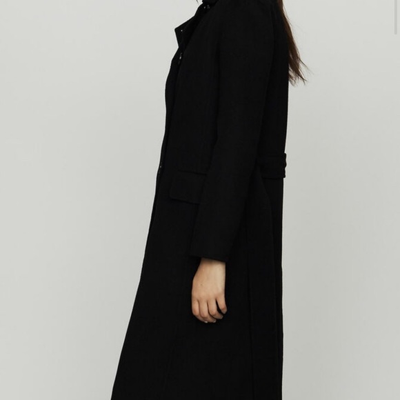 Maje Women’s Geola Wool-blend Black Coat Size FR 36. - Picture 9 of 10